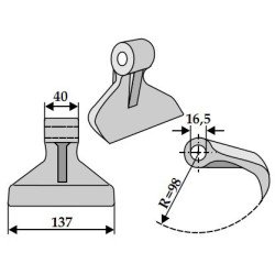 Hammer flail RM-30