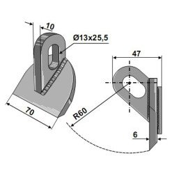 Hammer flail RM-807