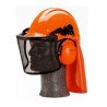 Ensemble casque 3M PELTOR G3000 couleur orange avec casque antibruit OPTIME II et visière V5B