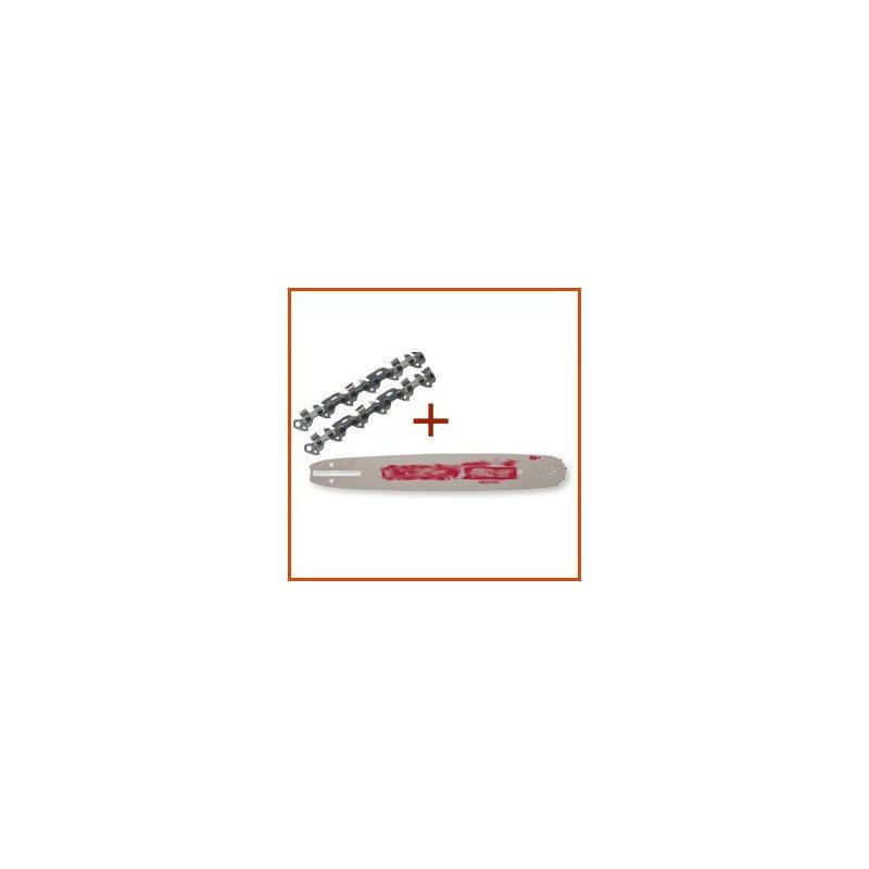 Guide de 30 cm montage G + chaine 3/8 lp - 44E Guide de 30 cm montage G + chaine 3/8 lp - 44E