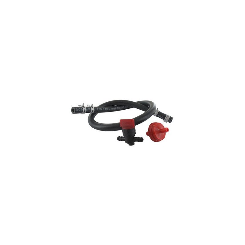 Kit de racordement carburateur (robinet, filtre, collier et tuyau) universel, adaptable BRIGGS & STRATTON. Kit de racordement carburateur (robinet, filtre, collier et tuyau) universel, adaptable BRIGGS & STRATTON.