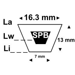 V-belt SPB1800