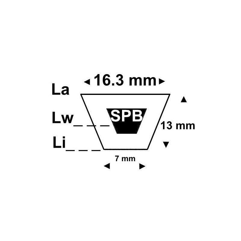 V-belt SPB1800