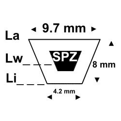 V-belt SPZ630