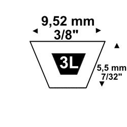 V-belt 3L410