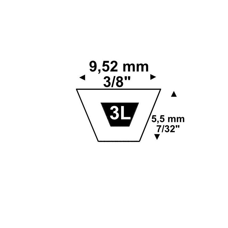 Courroie 3L450